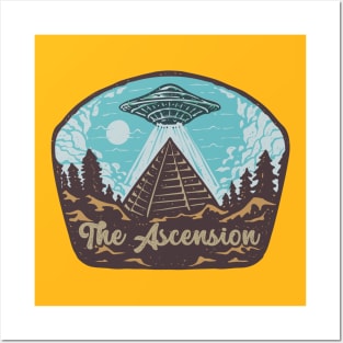 UFO Pyramid Dessert Ascension Posters and Art